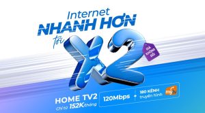 Lắp Internet VNPT X2 băng thông giá không đổi